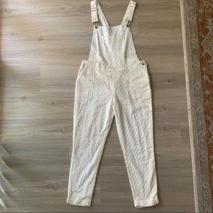 Anthropologie embroidered overalls